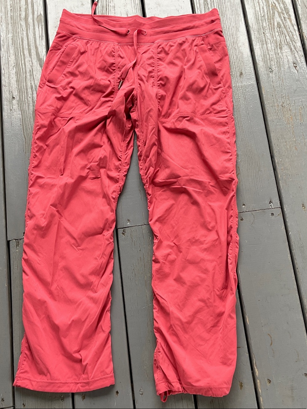 lululemon athletica Dance Studio Mid Rise Pants Coral color size 14